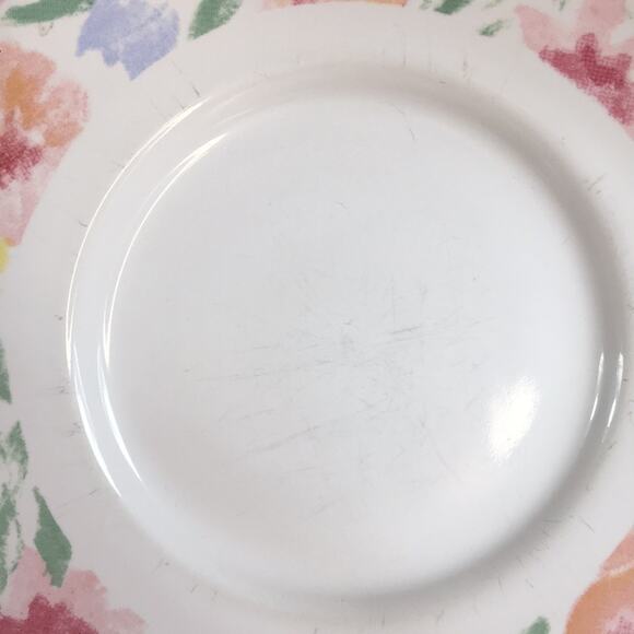 Set of 4 Vintage‎ Newcor Monet's Garden Flat Tea/Coffee Cups and Saucers - Picture 10 of 11